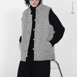 冬2025  雪尼尔 唐装马甲棉衣  加厚羽绒马甲棉衣外套A527-P108图片
