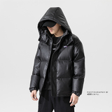 J200*冬装新品2021冬装连帽大码百搭皮衣棉衣外套，男装棉衣，钱塘7008(原4008)