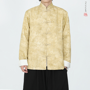 提花款2025秋新中式风夹克唐装外套A5807-P110,锁骨发型穿衣搭配春季图片