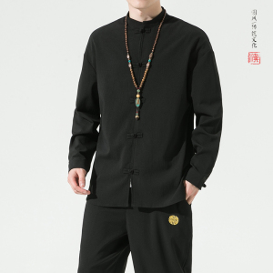 A7111*2025秋风 仿麻 可分开 套装上衣P45裤子P40图片