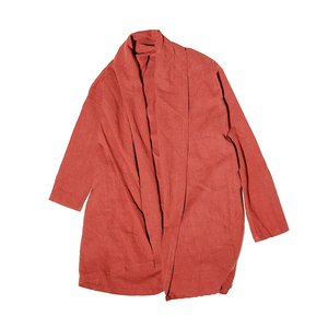 A809中国风大码2021春秋简约  亚麻棉 汉服开衫外套P80图片