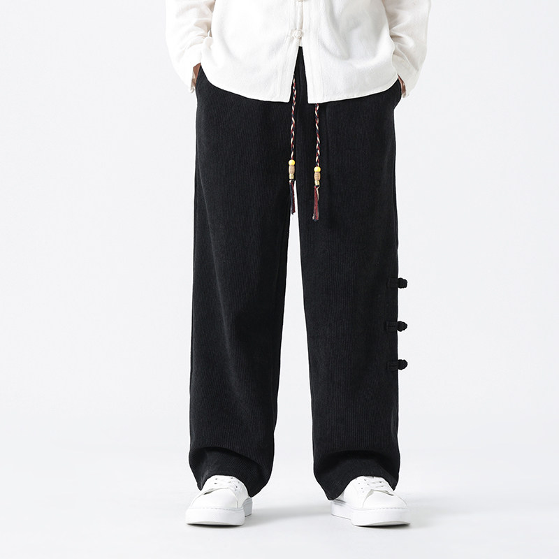 现货2026春款灯芯绒盘扣设计风休闲长裤休闲裤A531-P68,男装休闲裤,钱塘7008(原4008)