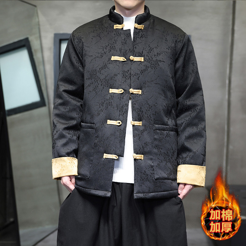 新年红2025冬季梅花款风唐装棉衣汉服棉袄外套A510-P140,男装棉衣,钱塘7008(原4008)