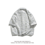 山水提花防皱冰丝夏2025风汉服短袖衬衫/衬衣A819-p65，男装衬衫，钱塘7008(原4008)