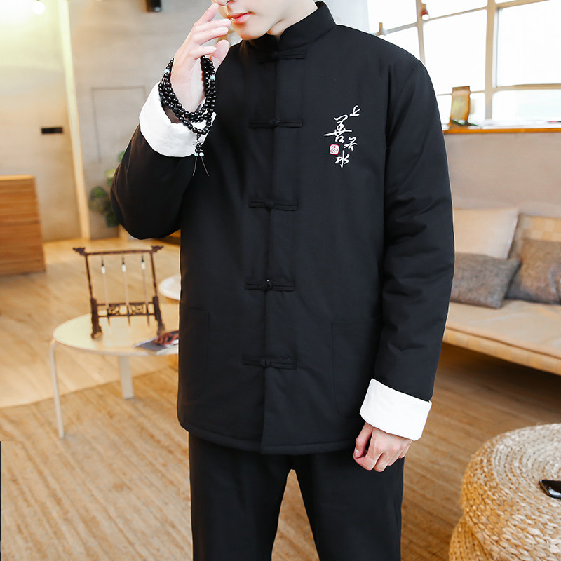 A106棉衣中国风2021冬上善若水棉衣外套p100，男装棉衣，钱塘7008(原4008)