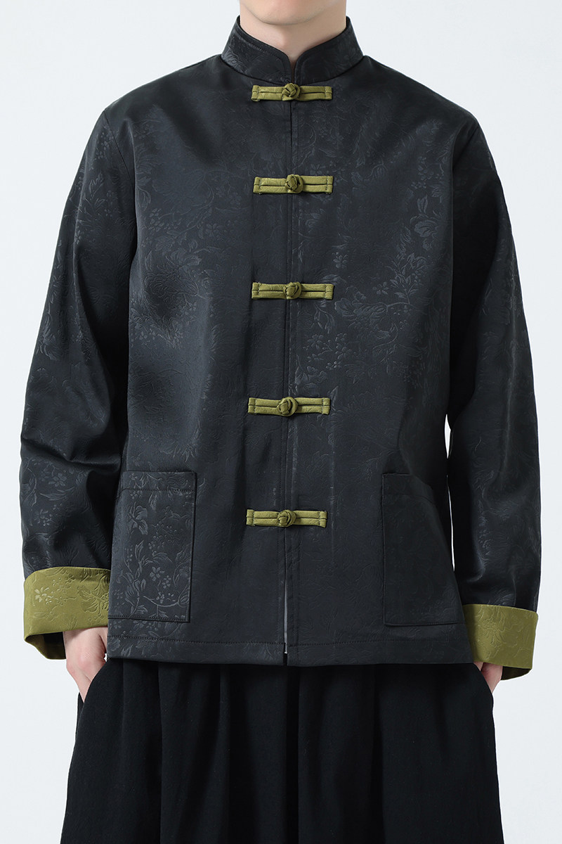 有货！提花2026春新中式婚礼唐装汉服夹克外套A653-P110,男装夹克,钱塘7008(原4008)