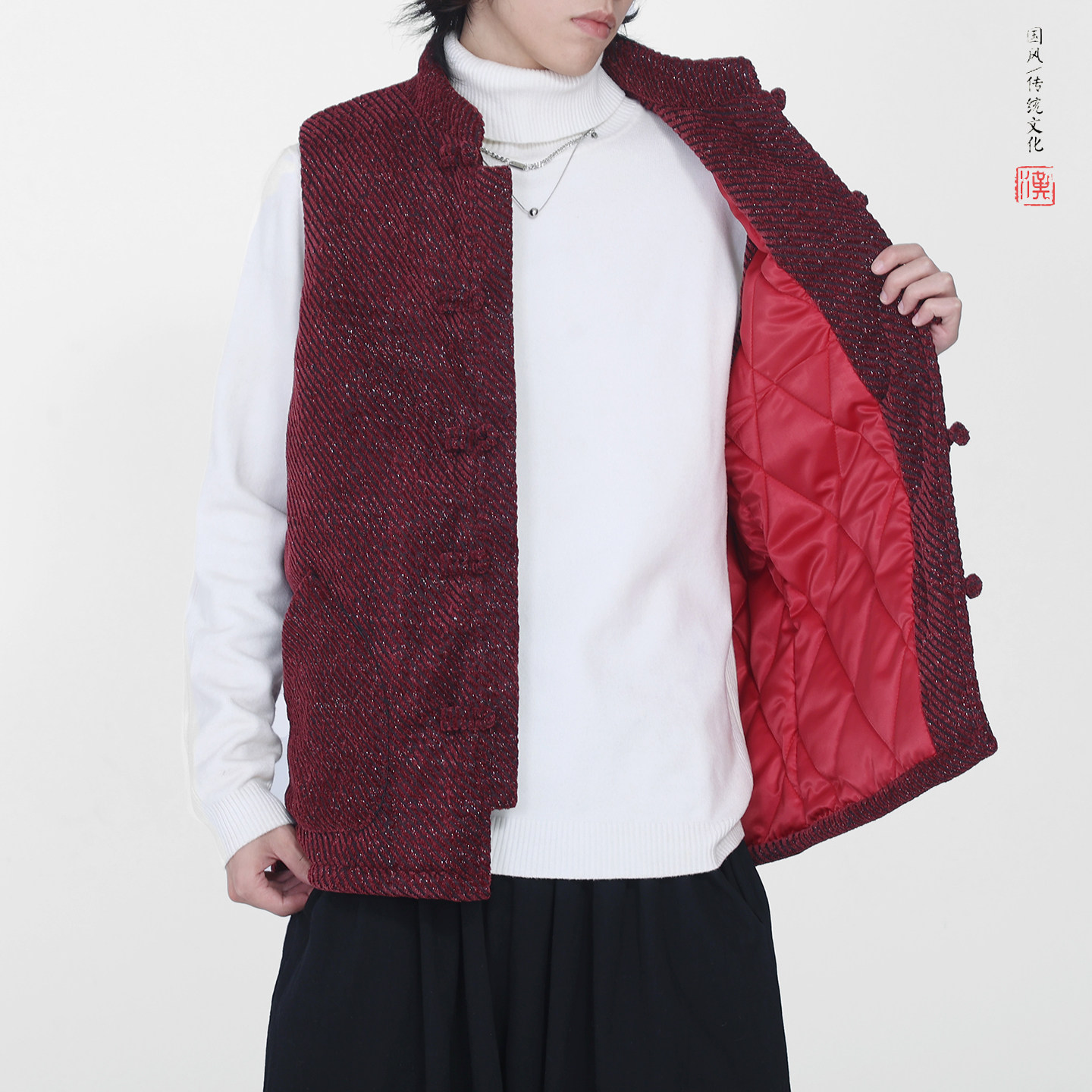 冬2025雪尼尔唐装马甲棉衣加厚羽绒马甲棉衣外套A527-P108,男装棉衣,钱塘7008(原4008)