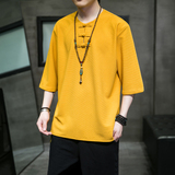2023大码风夏盘扣汉服短袖男T恤A9006-p48，男装T恤，钱塘7008(原4008)