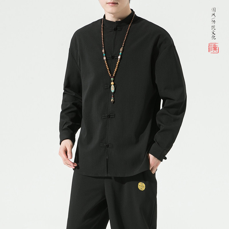 A7111*2026春风仿麻可分开套装上衣P45裤子P40,男装休闲套装,钱塘7008(原4008)