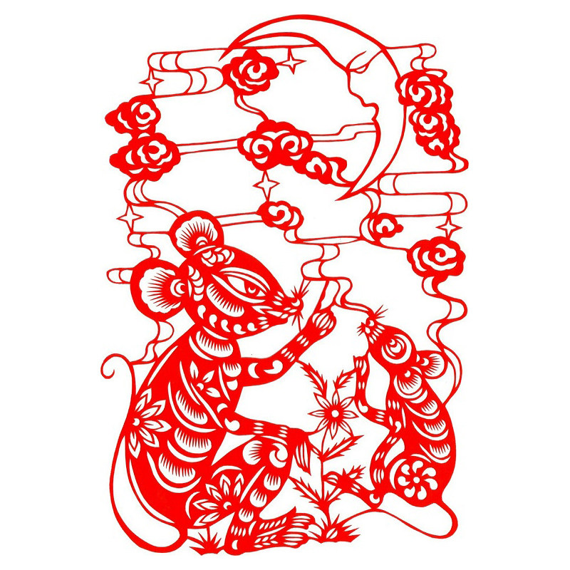 山西民俗非遗手工剪纸窗花十二生肖学校幼儿园装饰