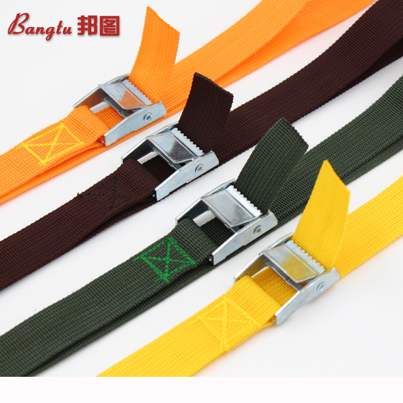 捆绑带拉紧器 汽车货物行李固定收紧捆绑绳锌压扣织带绑物器2.5CM