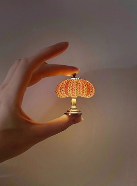 DIY手工迷你复古海胆小夜灯 儿童桌面小台灯装饰摆件七夕礼品