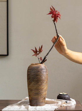 掬涵中古风陶瓷花瓶玄关摆件