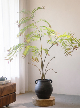 仿生植物观音蕨客厅室内落地摆设