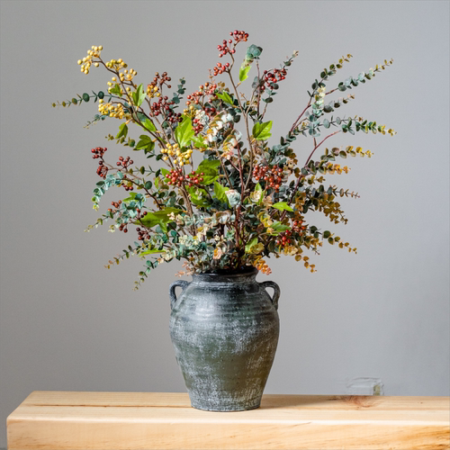 仿真绿植尤加利叶假花植物装饰