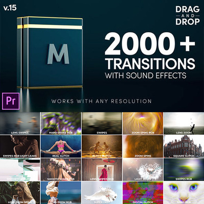 2000组 Premiere Pro 转场过渡特效预设PR模板