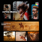 复古怀旧电影胶片边框分屏特效FCPX插件 mFilm Matte