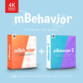 320种MG动画预设FCPX插件 mBehavior
