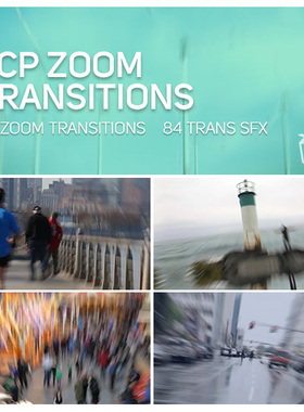 32个动感模糊扭曲缩放推拉FCPX转场插件+音效 Final Cut Pro X