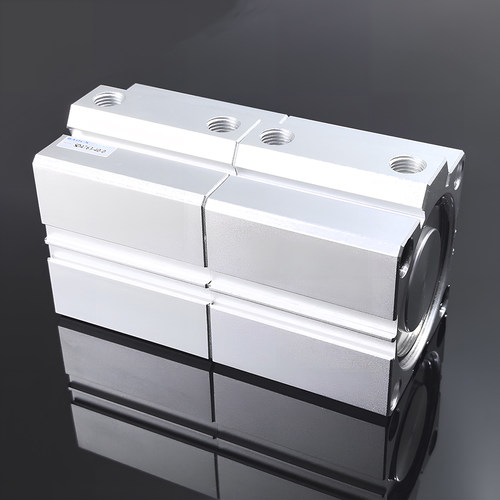 厂家直销多位置气缸SDAT25/32/40/50/63带外牙双行程双杆气动元件