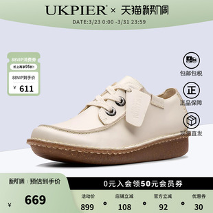 clarks其乐女鞋春夏款乐福鞋厚底日常休闲单鞋Funny Dream现货