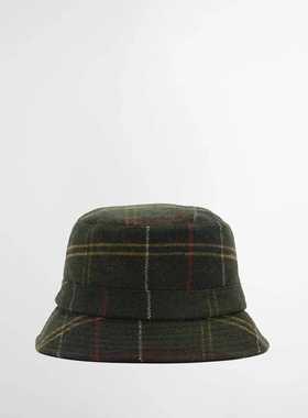 Barbour Heidi 格纹渔夫帽秋冬季帽子