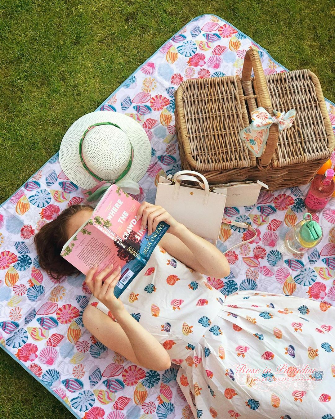 【国内现货】cath kidston 草莓格子印花折叠野餐垫防水地垫