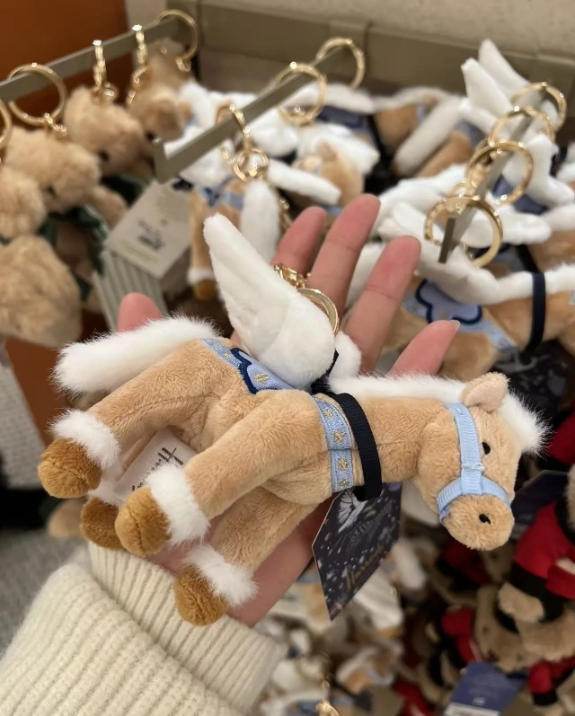英国Harrods哈罗德小马挂件天使小马伦敦钥匙链钥匙扣