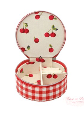 cathkidston格子圆形首饰盒