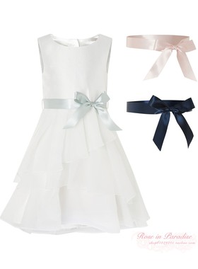 【国内现货】Monsoon女童女孩白色公主连衣裙礼服裙纱裙