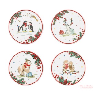 【国内现货】cath kidston 圣诞 复古印花杯垫 石质隔热垫 杯托