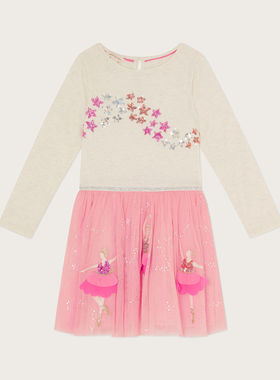 【国内现货】Monsoon 女童女孩长袖芭蕾舞女孩连衣裙