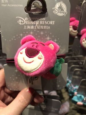 草莓熊卡通头绳国内现货