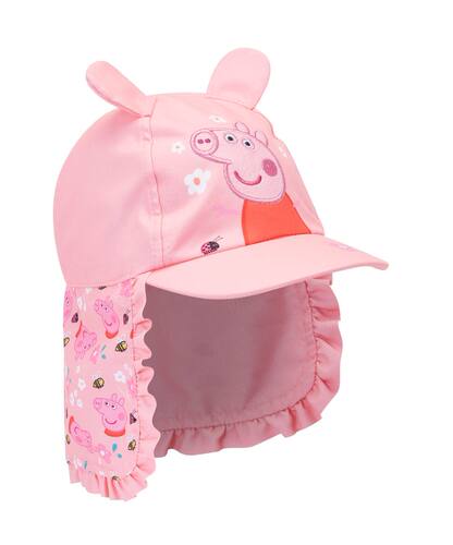 女宝粉色卡通太阳帽国内现货