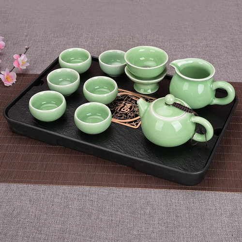 龙泉青瓷茶道西施壶功夫茶具旅行