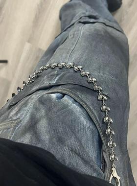 JCAESAR BLACK CIRRUS TRPUSERSCHAIN 黑藤蔓宝石裤链