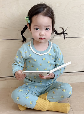 高档女童纯棉内衣套装中小童无骨
