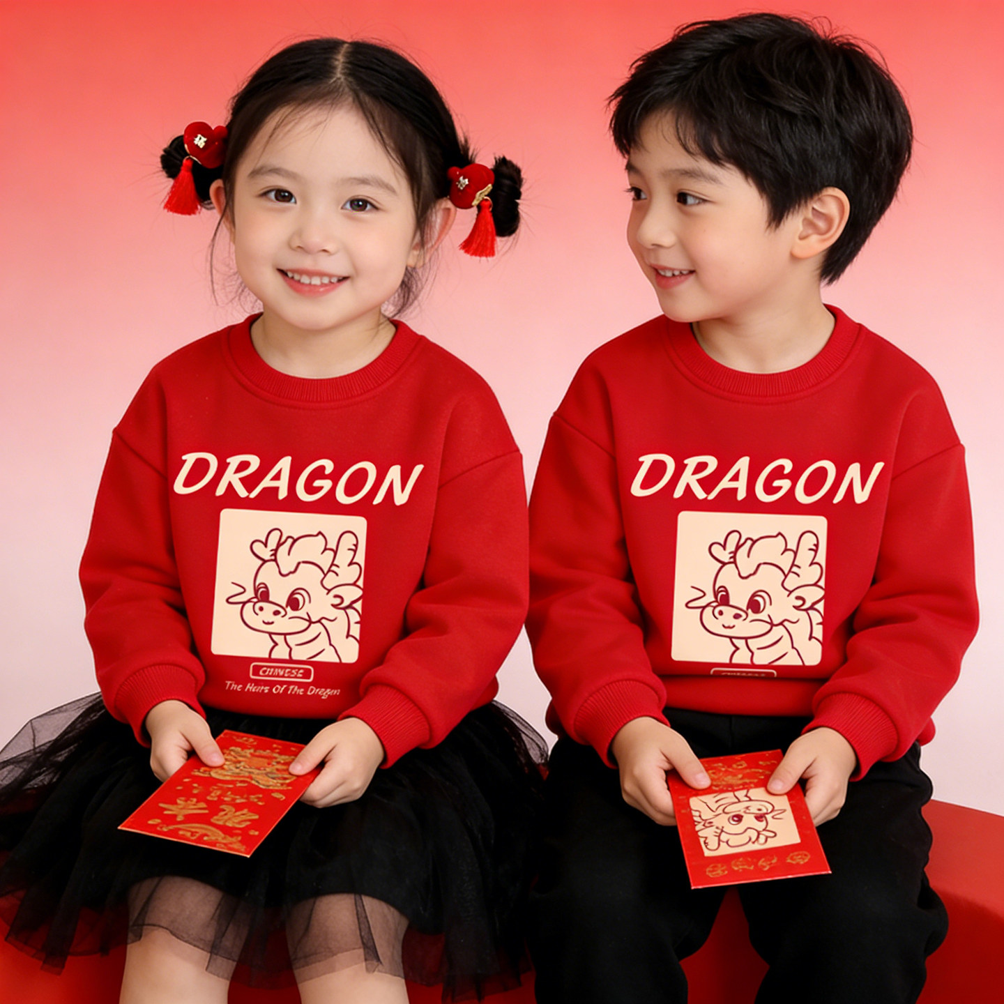 儿童卫衣2026新款红色加厚上衣男女宝宝秋冬过年外套新年拜年衣服,童装/婴儿装/亲子装,卫衣/绒衫,淘宝优惠券,粉丝福利购,淘宝优惠卷