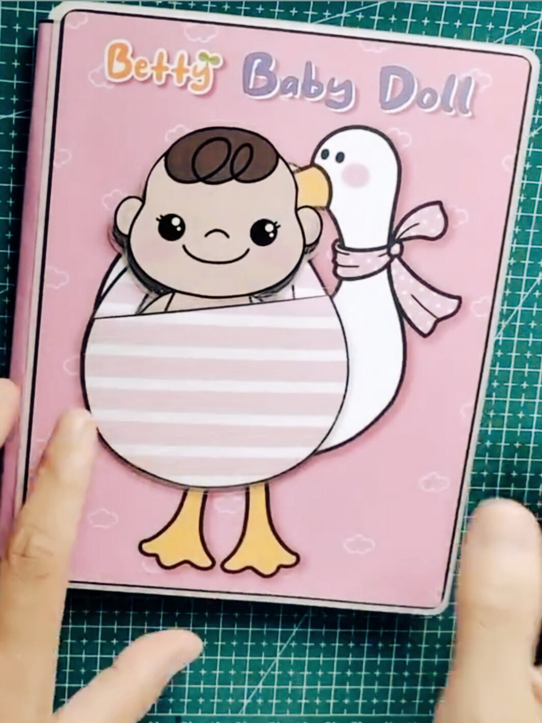 粉色宝宝婴儿安静书diy手工制作材料包可爱女孩玩具早教亲子儿童