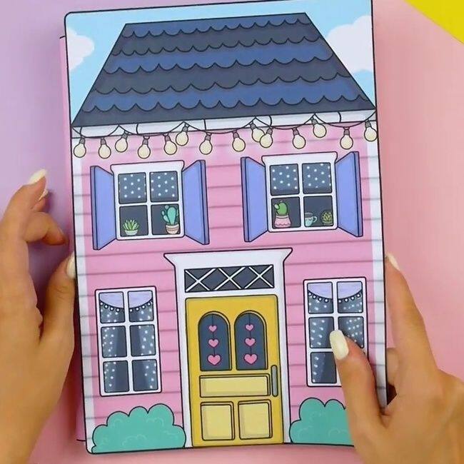 INTERNET CELEBRITY COTTAGE DRESS-UP DOLL HOUSE IS FUN DECOMPRESSING HANDMADE DIY HOMEMADE TOY GAMES SEMI-FINISHED QUIET BOOKS
