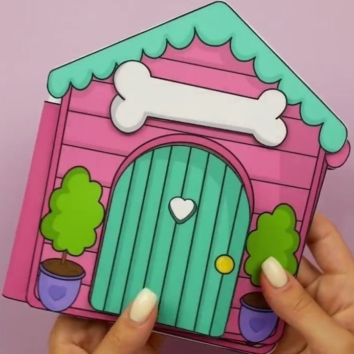 LITTLE RED BOOK DOLL HOUSE DRESS-UP PUPPY HOUSE QUIET BOOK EARLY CHILDHOOD EDUCATION ENLIGHTENMENT PUZZLE PARENT-CHILD INTERACTIVE TOY BOOK