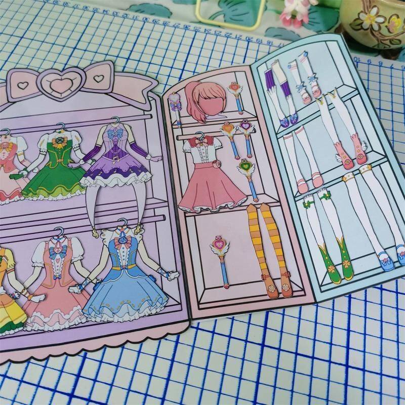 [NO CUTS] BEAUTIFUL WARDROBE DRESS UP DOLL GIRL TOY PLAY DIY HANDMADE GAME TOY ROLE-PLAYING