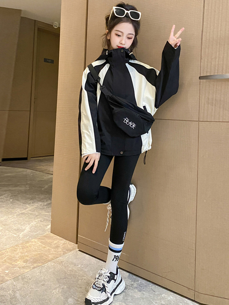 여아 패딩 재킷 가을 겨울 2023 새로운 스타일의 큰 어린이 스타일 벨벳 윈드 브레이커 여아 겨울 퀼트 재킷