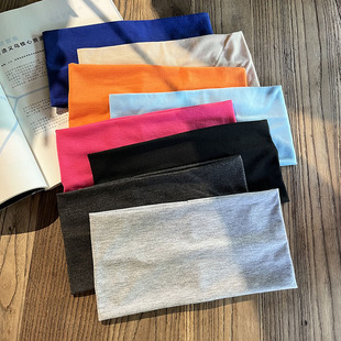 女潮休闲运动时尚 韩版 头带网红外出宽边头饰 发带夏季 ins纯色薄款