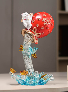 创意财源广进工艺品装饰品摆件