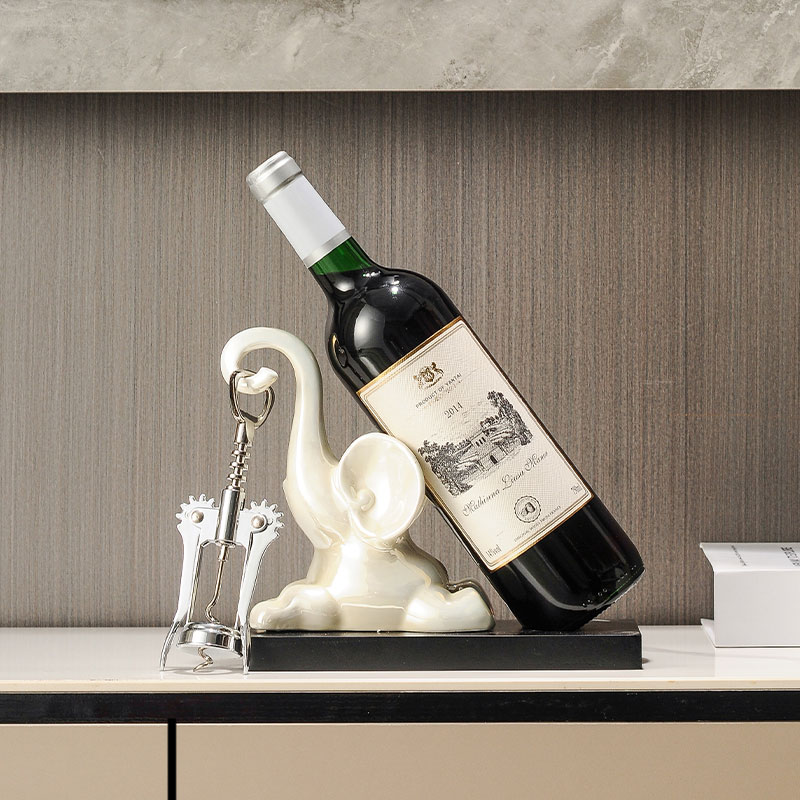 创意大象红酒架放酒托酒柜摆件