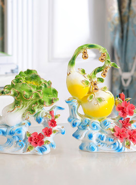 中式白菜装饰摆件乔迁礼物