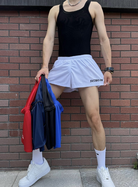 青叔230601短裤运动健身户外夏季跑步速干休闲训练宽松防走光裙裤