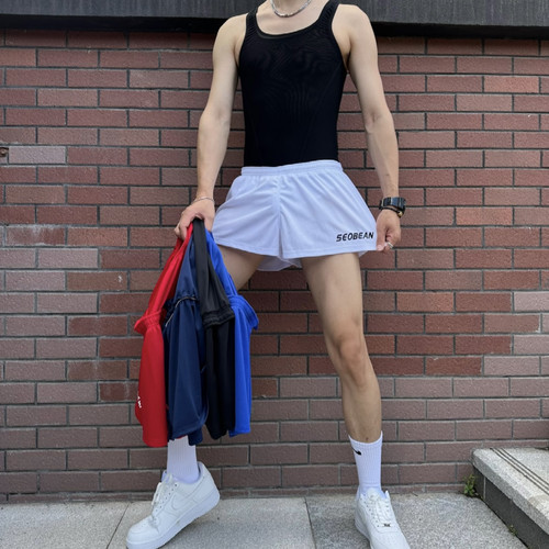 青叔230601短裤运动健身户外夏季跑步速干休闲训练宽松防走光裙裤