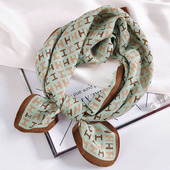 棉麻小方巾丝巾女2025新款 小围巾薄款 系脖高级感护颈百搭纱巾潮